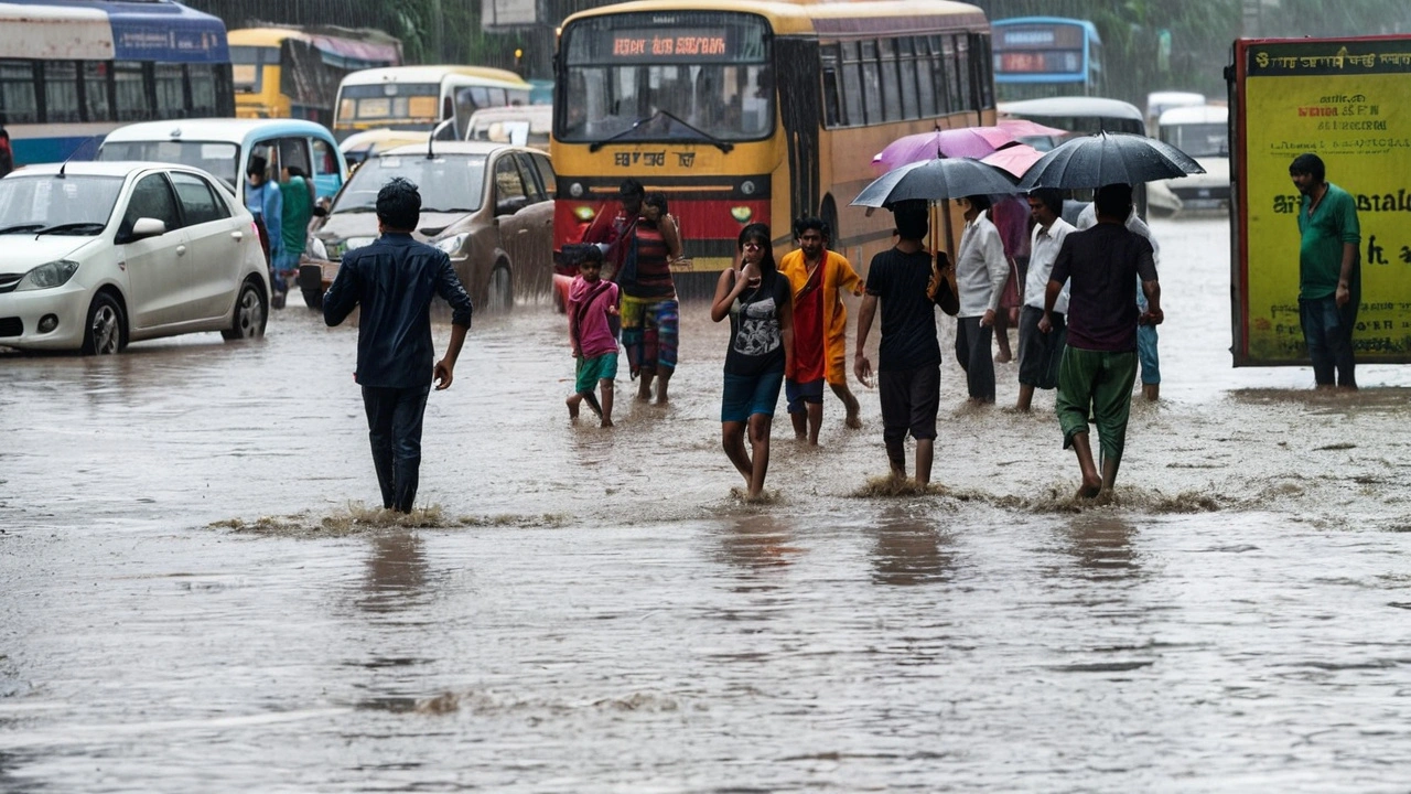 मुंबई में बारिश का कहर: चौथे दिन भी मूसलाधार बारिश से सबवे और सड़कों पर भरा पानी, IMD का रेड अलर्ट