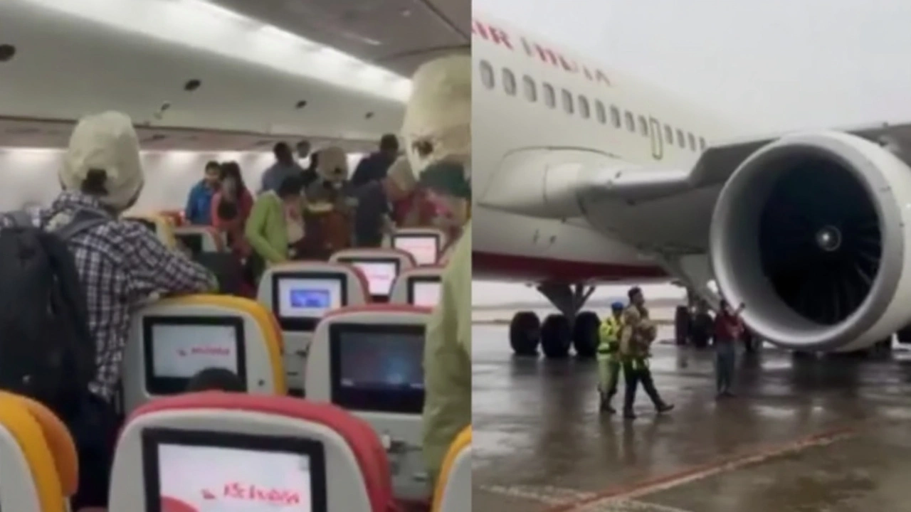 Air India फ्लाइट AI180: इंजन में गड़बड़ी के चलते कोलकाता में उतरी, यात्रियों को विमान से उतारा गया